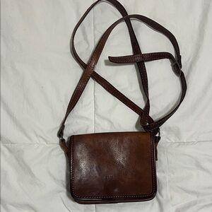 Brown Leather Crossbody Bag